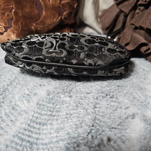 Coach y2k Lurex and Black Optic Coin Pouch Purse - Picture 3 of 4